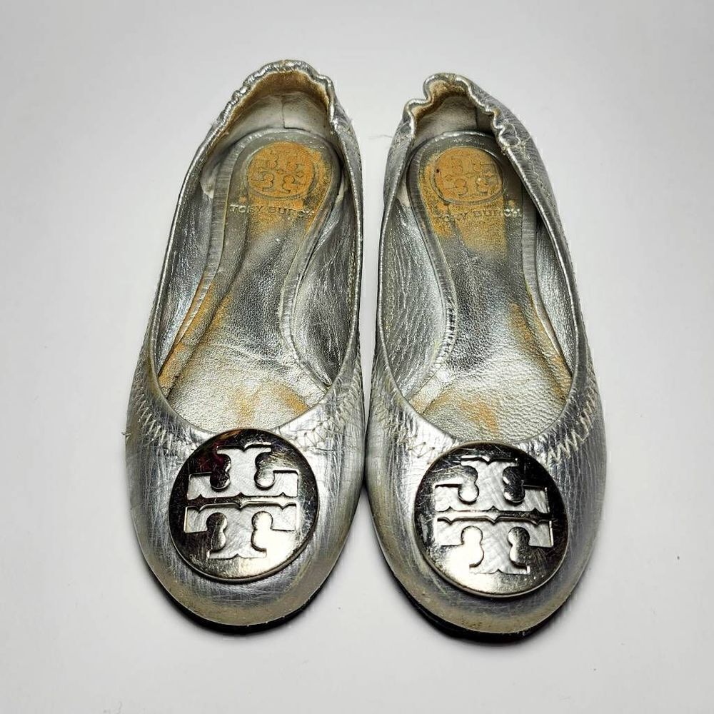 Tory Burch kids flats silver Size 11.5